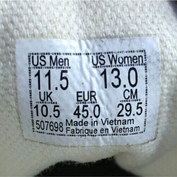 Vans Old Skool Low Top Lace Up Brown Skate Sneakers Men's 11.5 507698 - Picture 7 of 8